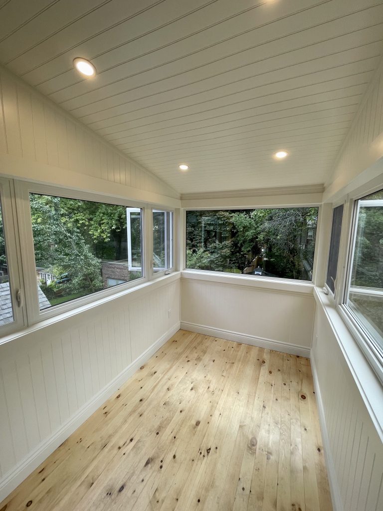 Toronto custom carpentry sunroom addition